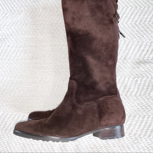 Calvin Klien Row Suede High Boot Dark Brown 9M - Picture 10 of 16